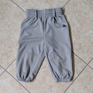 Boys Adidias XXS grey used baseball pants